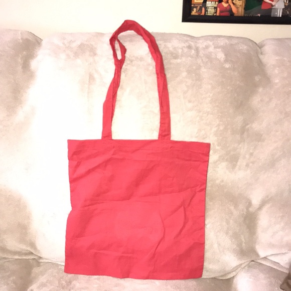 Hit promotional products Gain 19 #gogain19 red and white lightweight linen tote - Picture 2 of 4